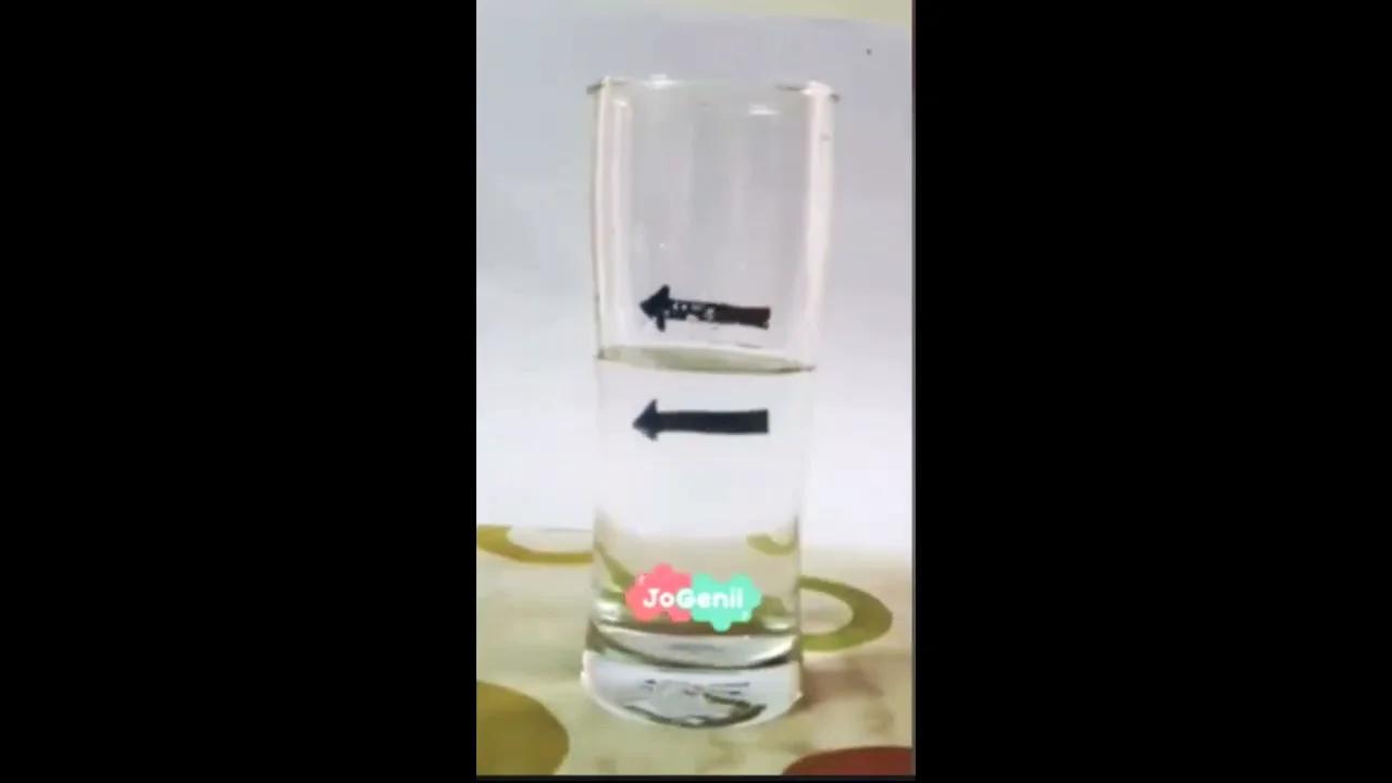 Optical inversion trick using water