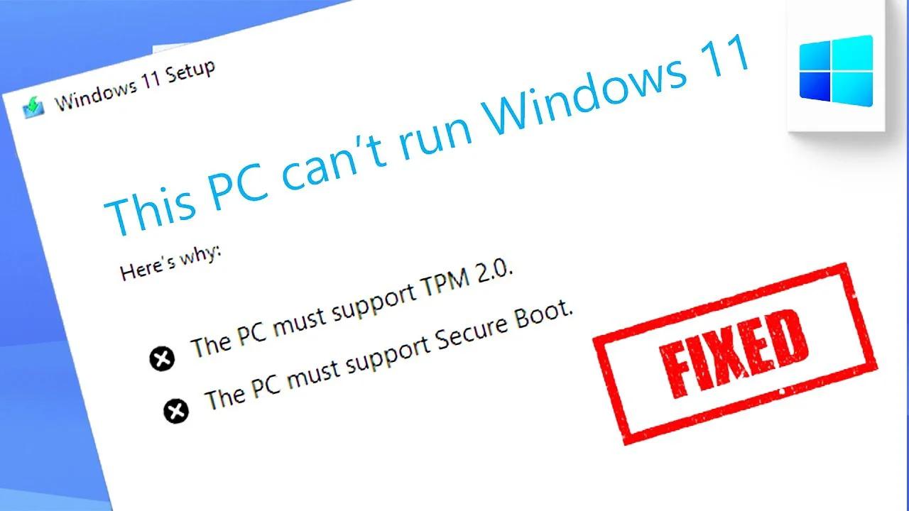 solve this pc can't run windows 11