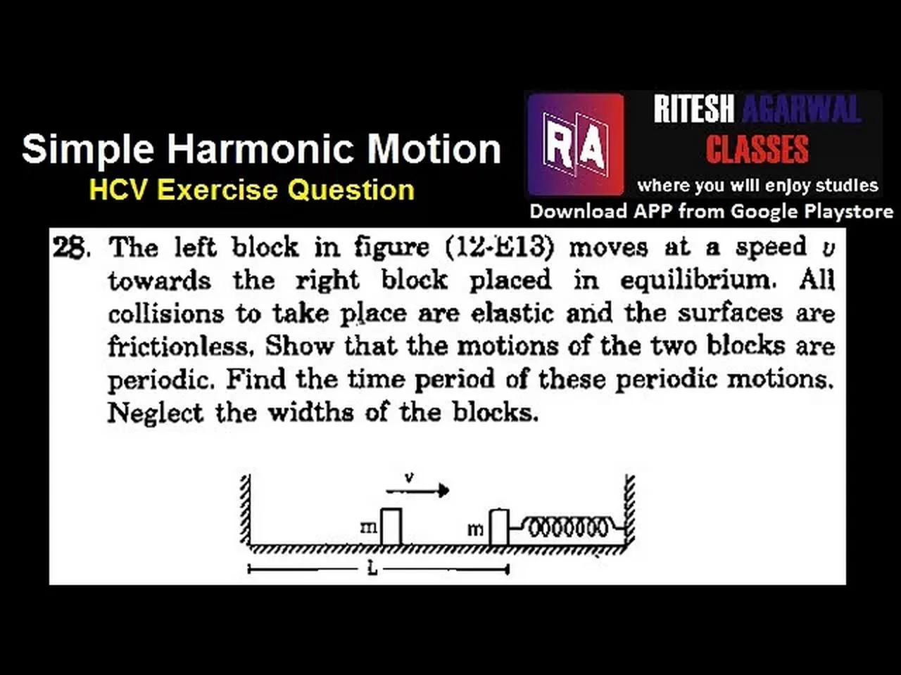 Simple Harmonic Motion || Exercise Question 28 Solution || Concepts of ...
