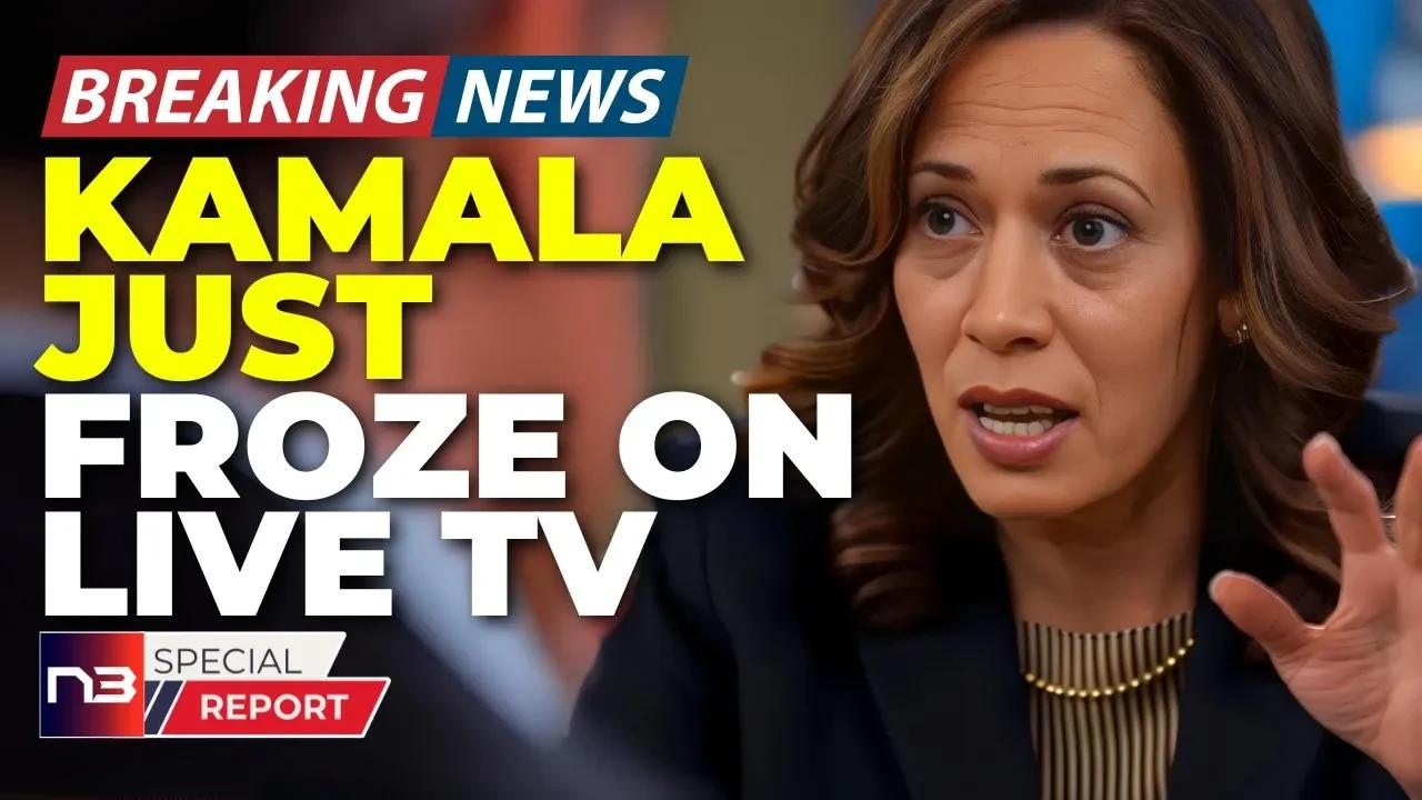 🚨BREAKING Kamala Just Turned to the Camera and Froze! You Won't