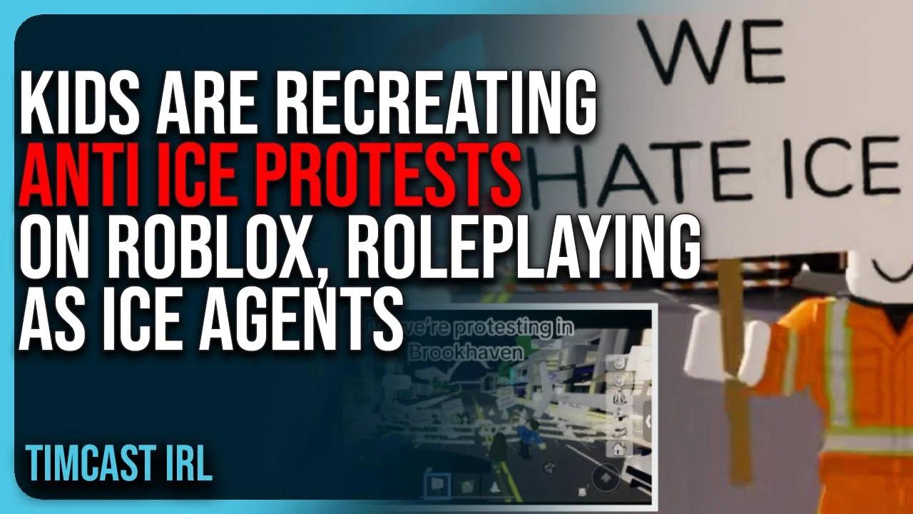 Kids Are RECREATING Anti ICE Protests On Roblox Roleplaying As ICE TxnWr2vgpF0