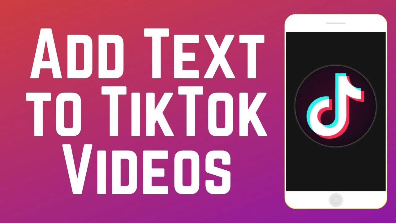 how to create text video on tiktok