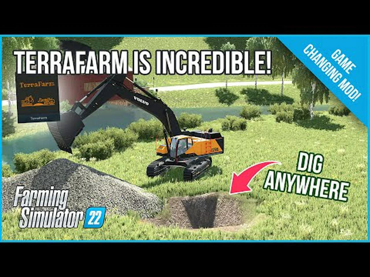 Dig ANYWHERE! on ANY MAP! in Farming Simulator 22 with the Amazing ...