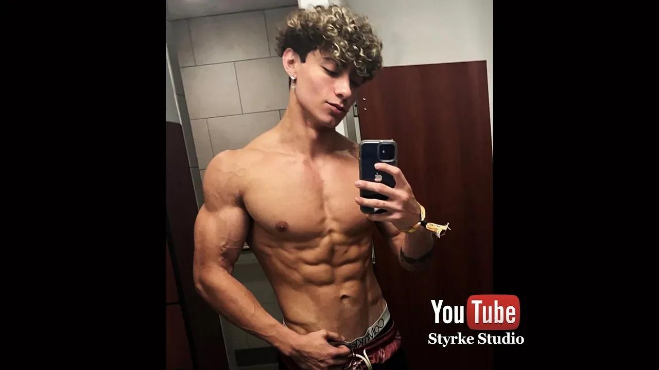 Teen Bodybuilding Shredded Physique Body Update Posing Cameron Castilla