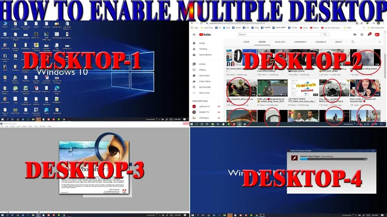 How to use multiple desktop in windows 10 task view pane windows 10