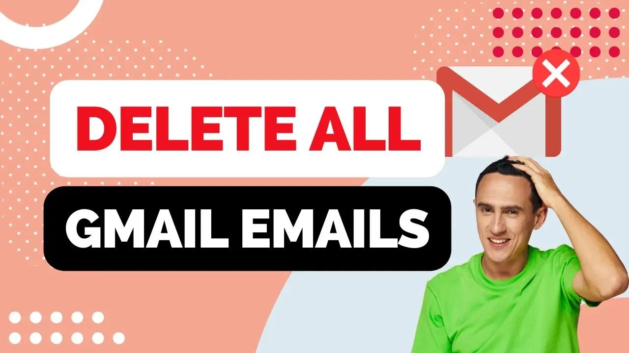 how to delete all emails from one email address gmail