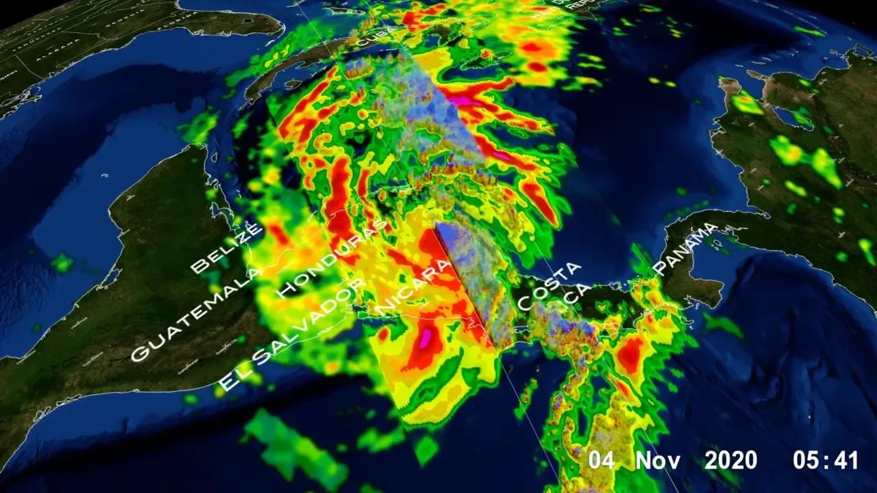 NASA Satellite Visualization Captures Hurricane Eta Over Central ...