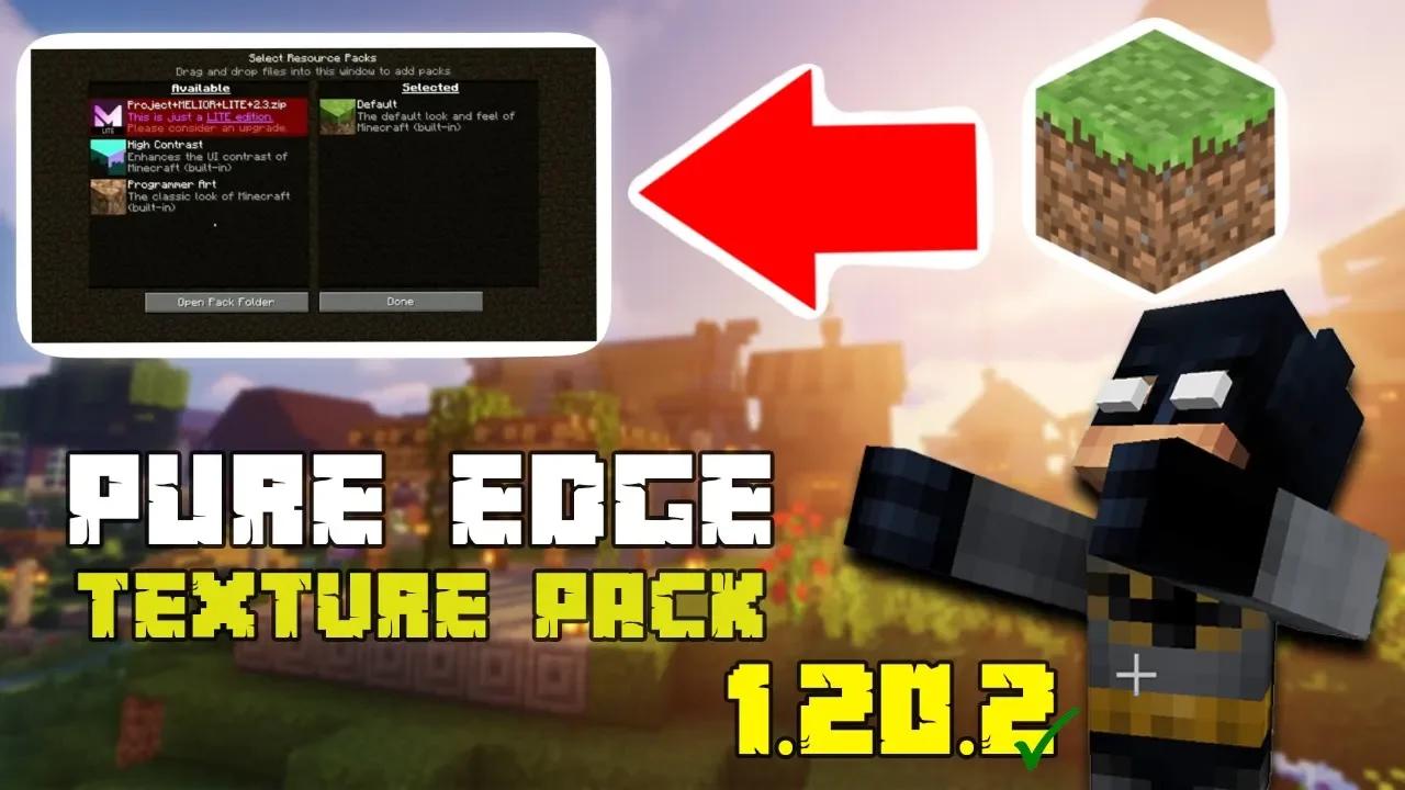 How To Install Pure Edge Texture Pack in Minecraft 1.20.4 (2023)