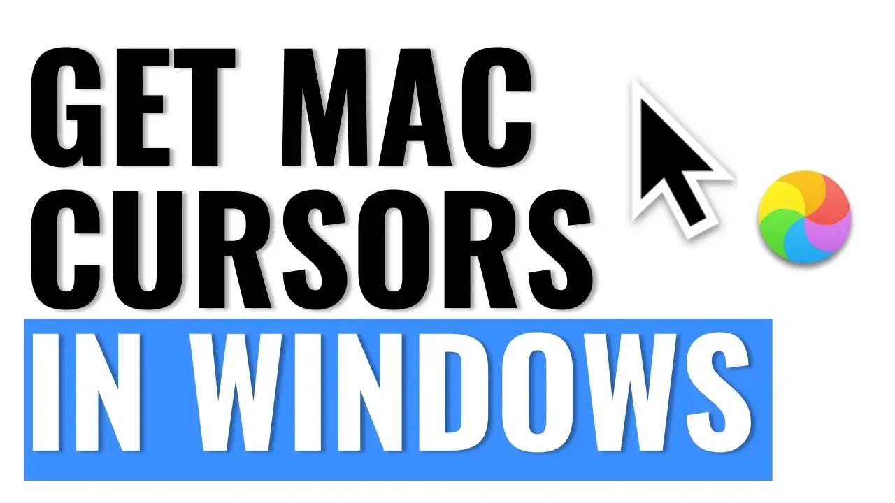 how to get mac cursor on windows 10