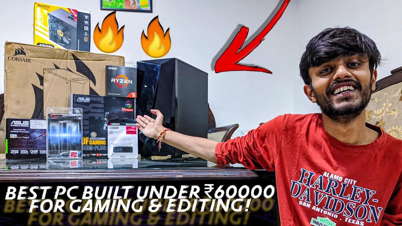 Best PC Built Under Rs.60000 Ryzen 5 5600X for Gaming, Graphic Design, Video Editing (Futuristic!)🔥