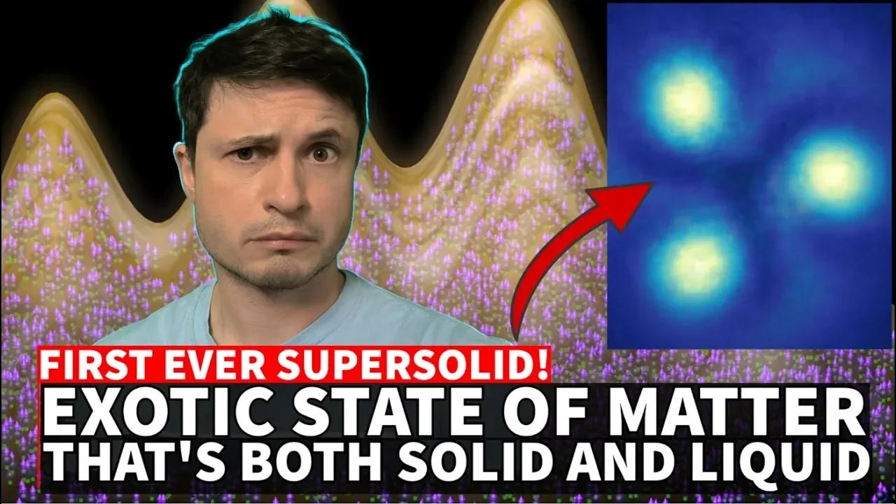 After 50 Years, Supersolid State of Matter Finally Confirmed...and It ...