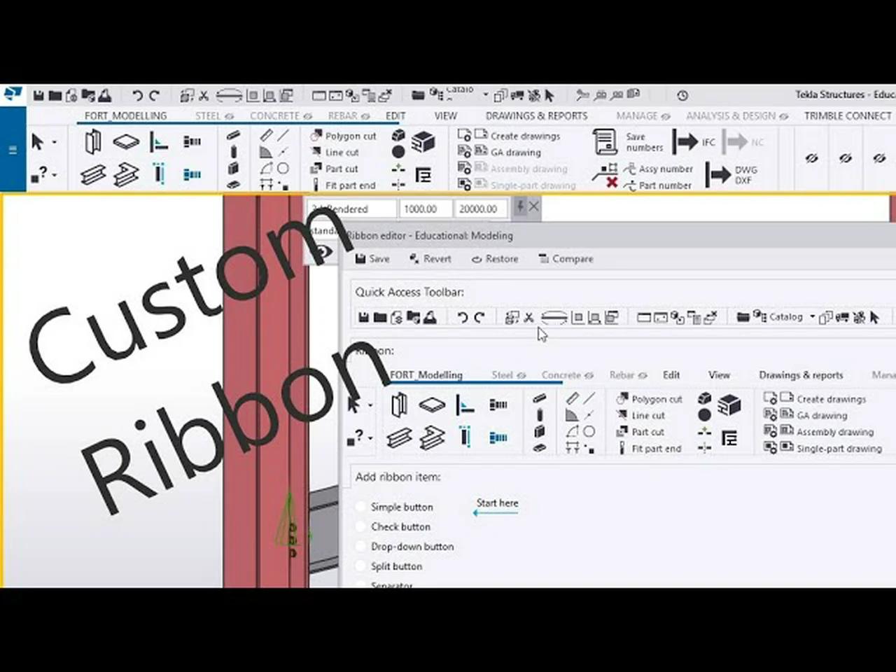 Tekla Structures - Ribbon