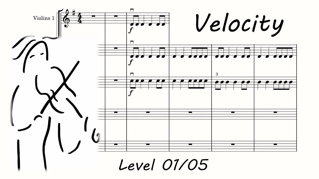 Velocity. Music Score for Orchestra. Play Along. Velocity Orchestra ...