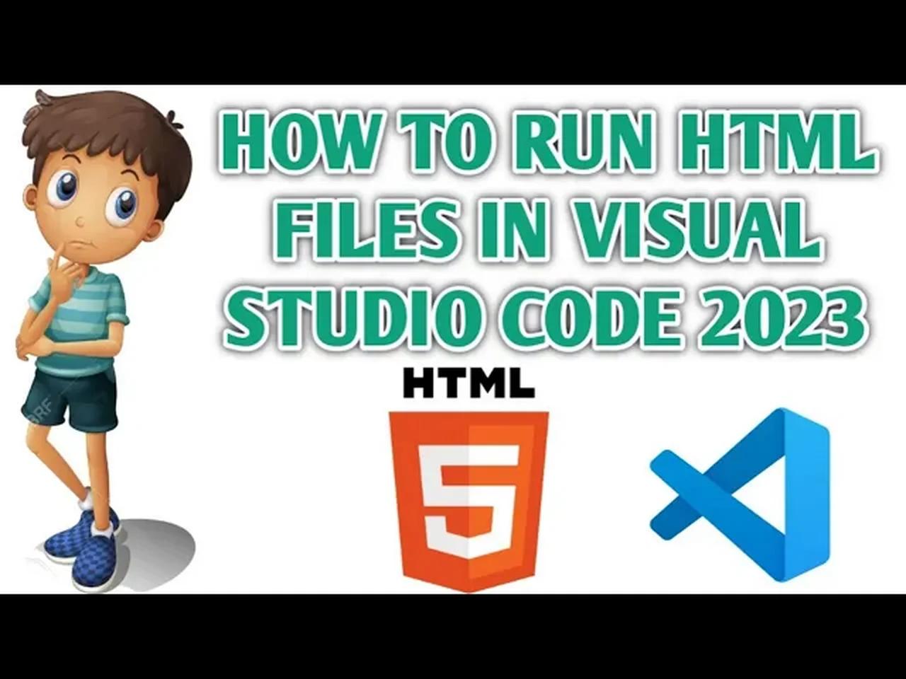 How to Run Html Files in Visual Studio Code 2023 [ HTML VSCODE ]