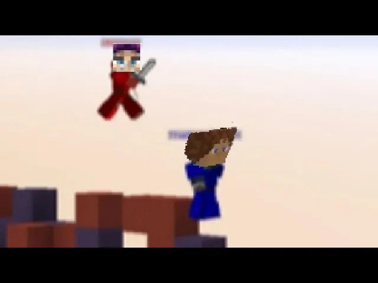 Clapping moseybro2 in Minecraft Bridge Duels