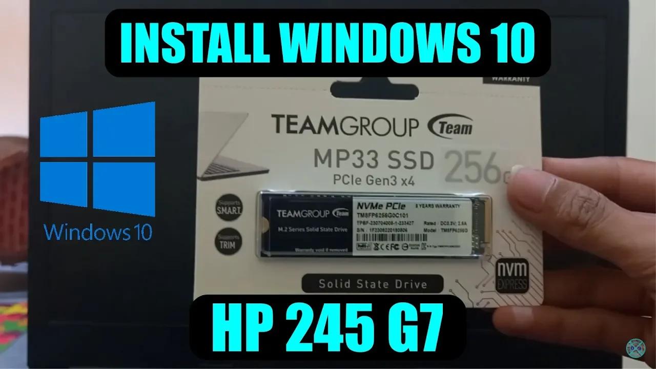 INSTALL WINDOWS 10 22H2 DI LAPTOP HP 245 G7 | WINDOWS TUTORIAL