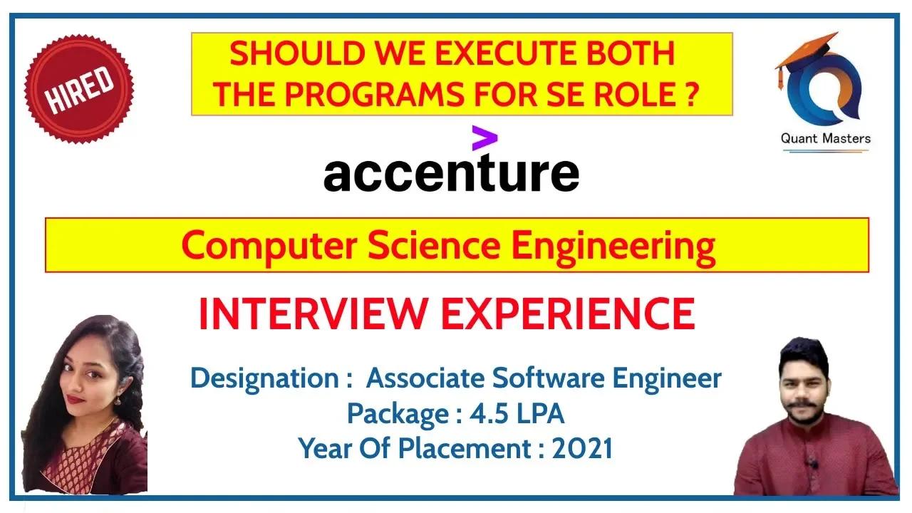 Accenture Interview Experience 2021 | CSE Students #accenture # ...