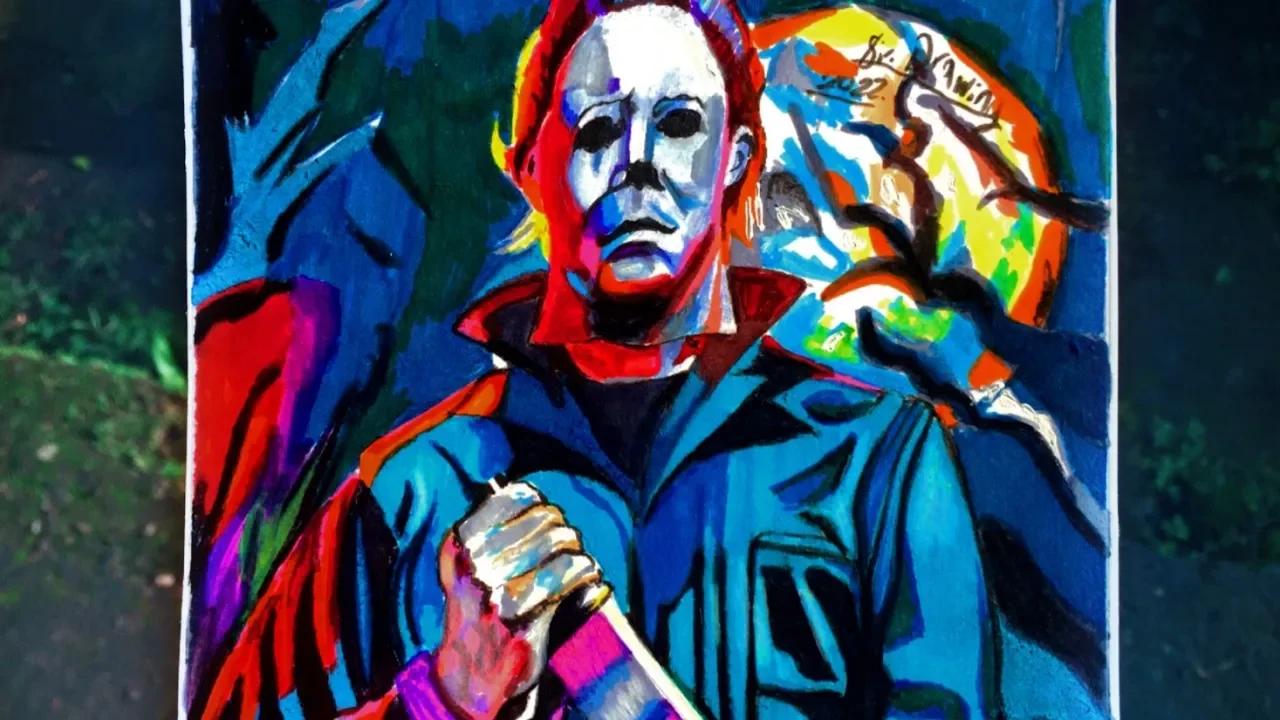 Drawing Michael Myers Halloween (Halloween Drawing)