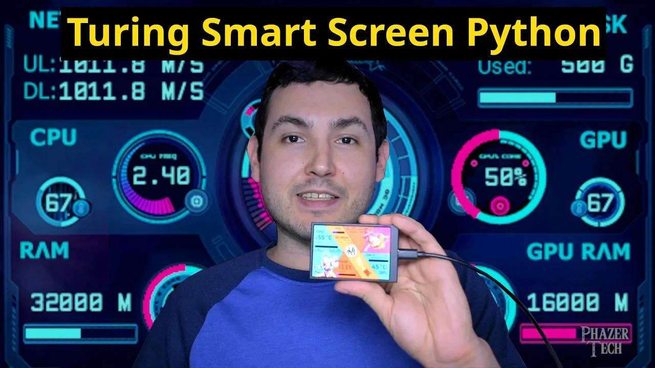 How To Install Turing Smart Screen Python System Monitor & Library