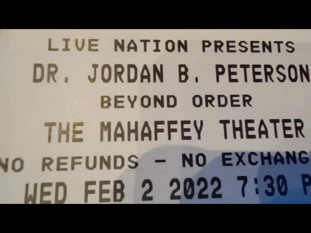 Jordan Peterson Beyond Order Tour Live