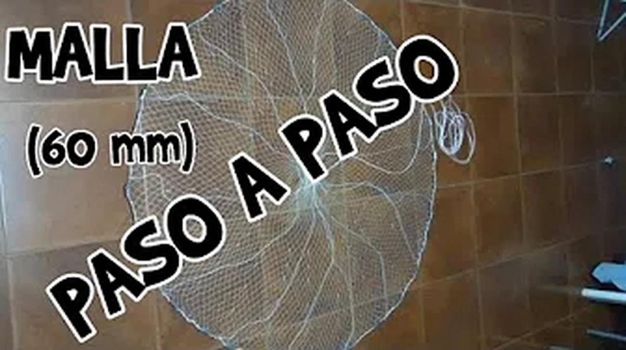 como hacer una atarraya de nylon paso a paso con malla 60 mm. / How to ...