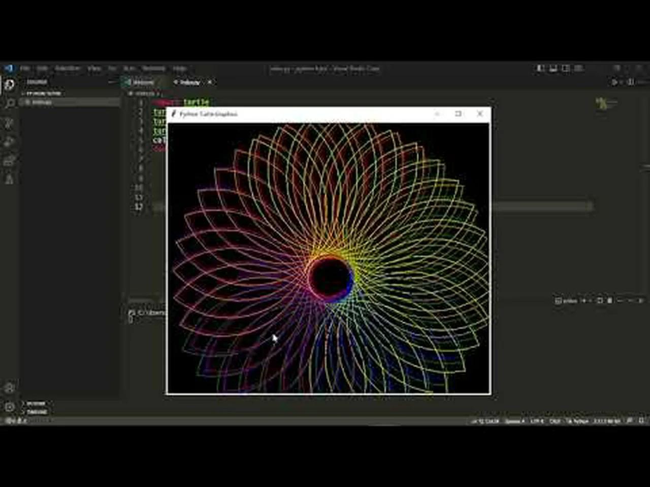 Python Tutorial | How To Create Flower With Python