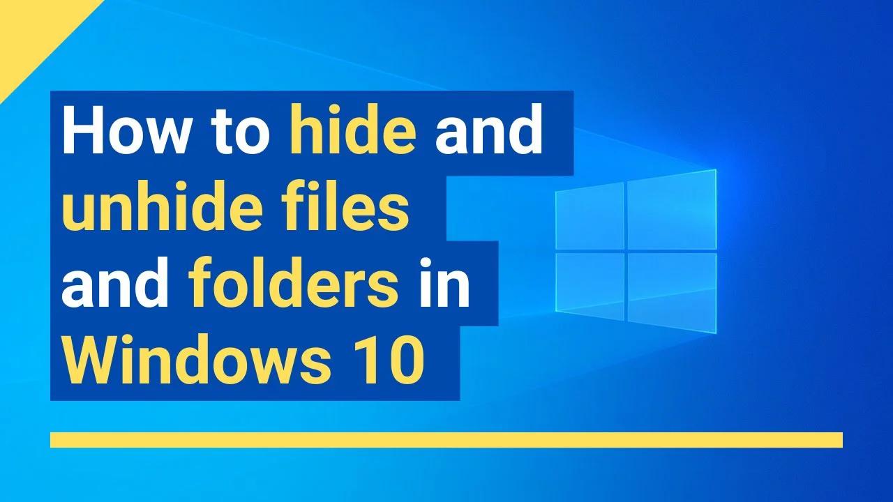 how to hide files in windows using cmd