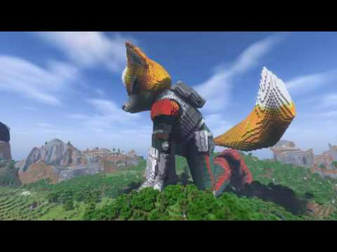 Minecraft Fox McCloud Build - Star Fox