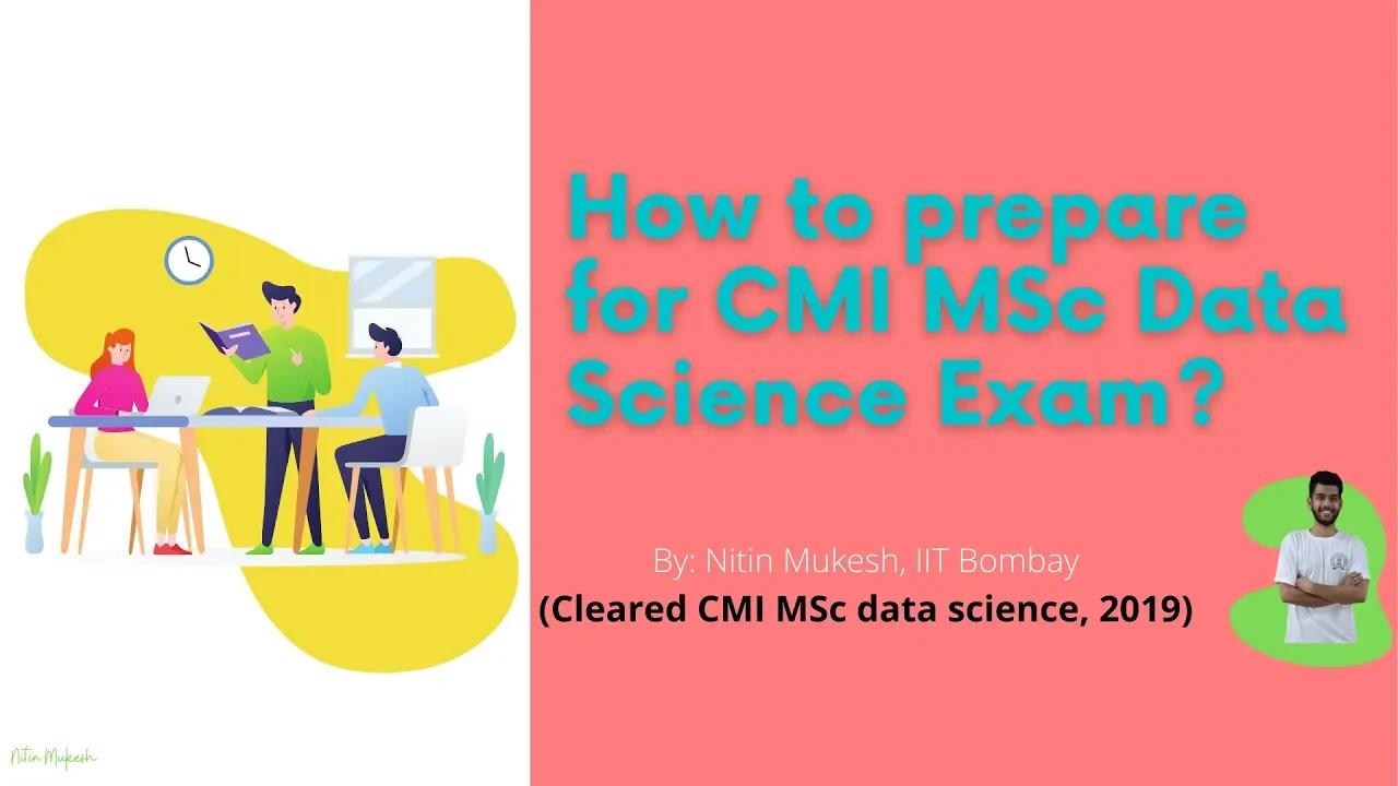 How to prepare for CMI MSc data science exam | Books, Syllabus CMI MSc ...