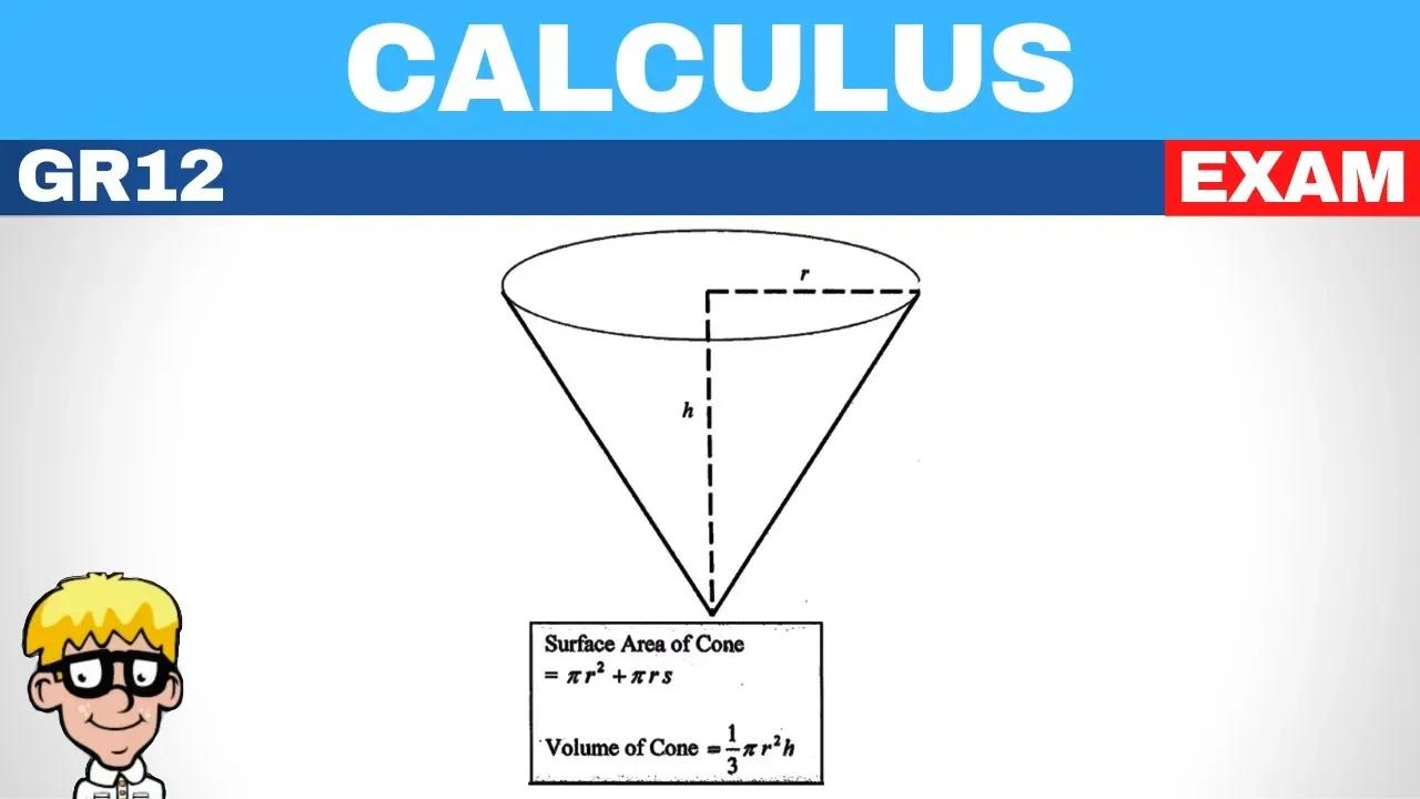 Calculus gr 12 Exam Questions