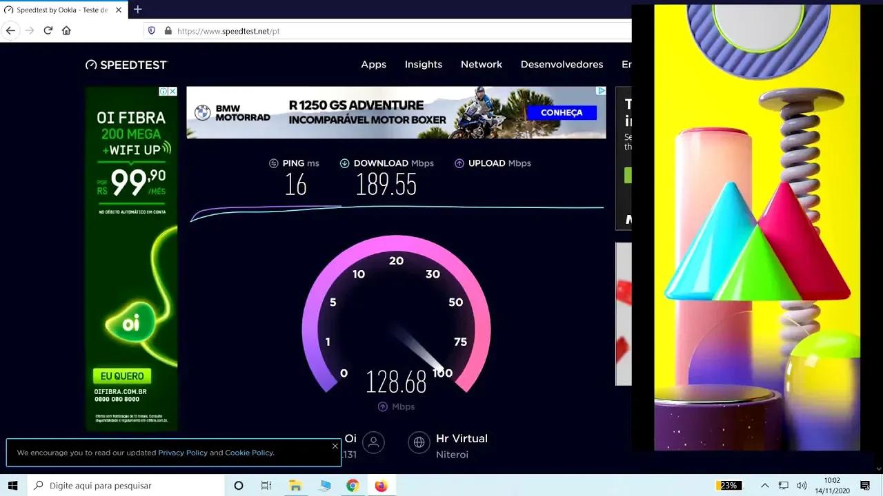 COMO COLOCAR INTERNET NO NOTEBOOK visual data 2