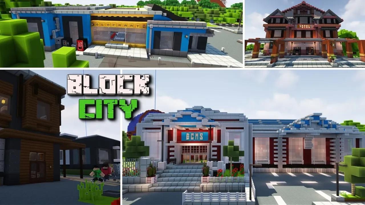 Building BLOCK TOWN in Minecraft