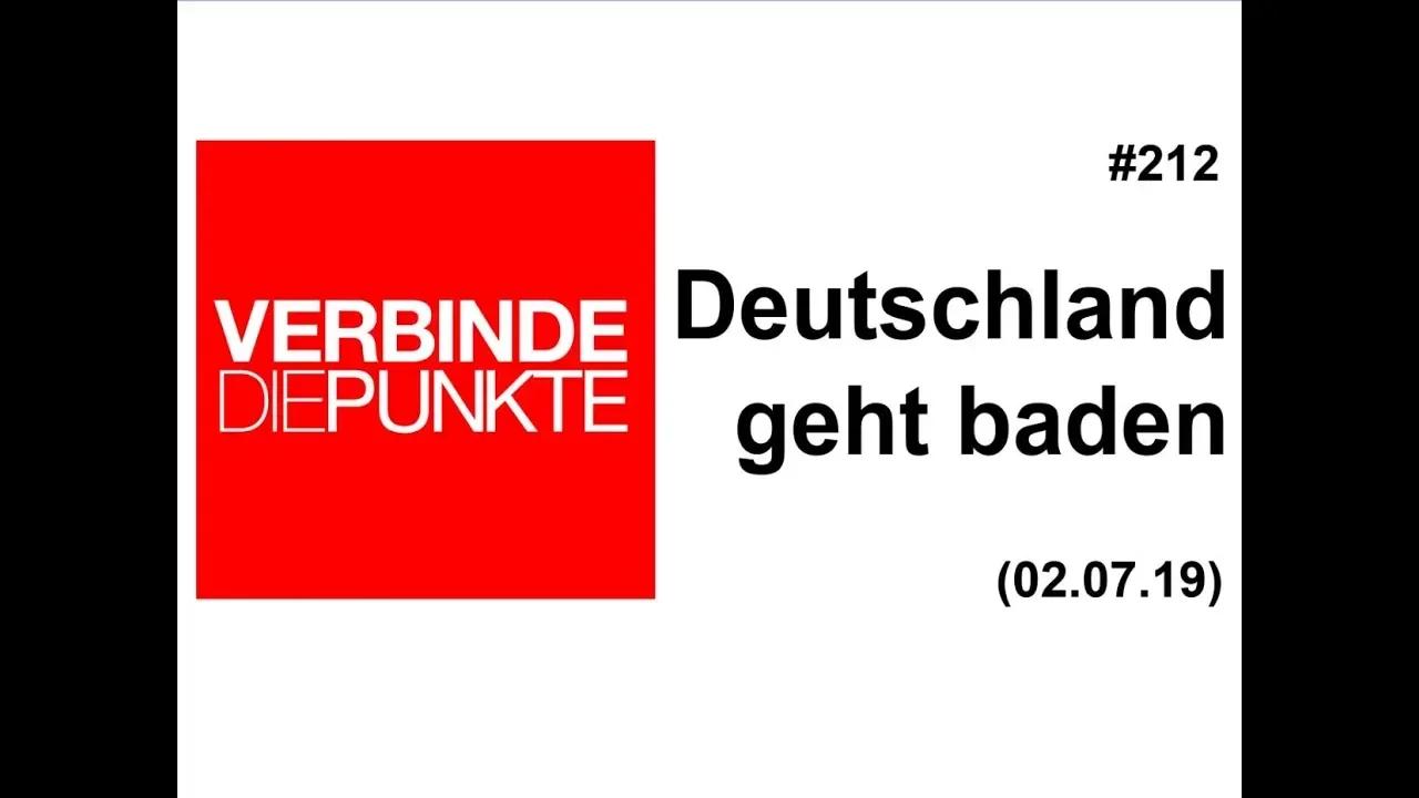 Verbinde die Punkte #212: Deutschland geht baden (02.07.2019)