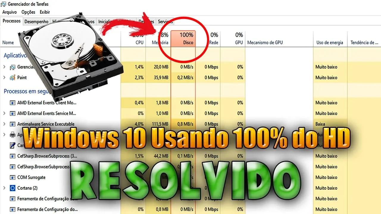 Windows 10 Usando 100% do Disco - RESOLVIDO 2020