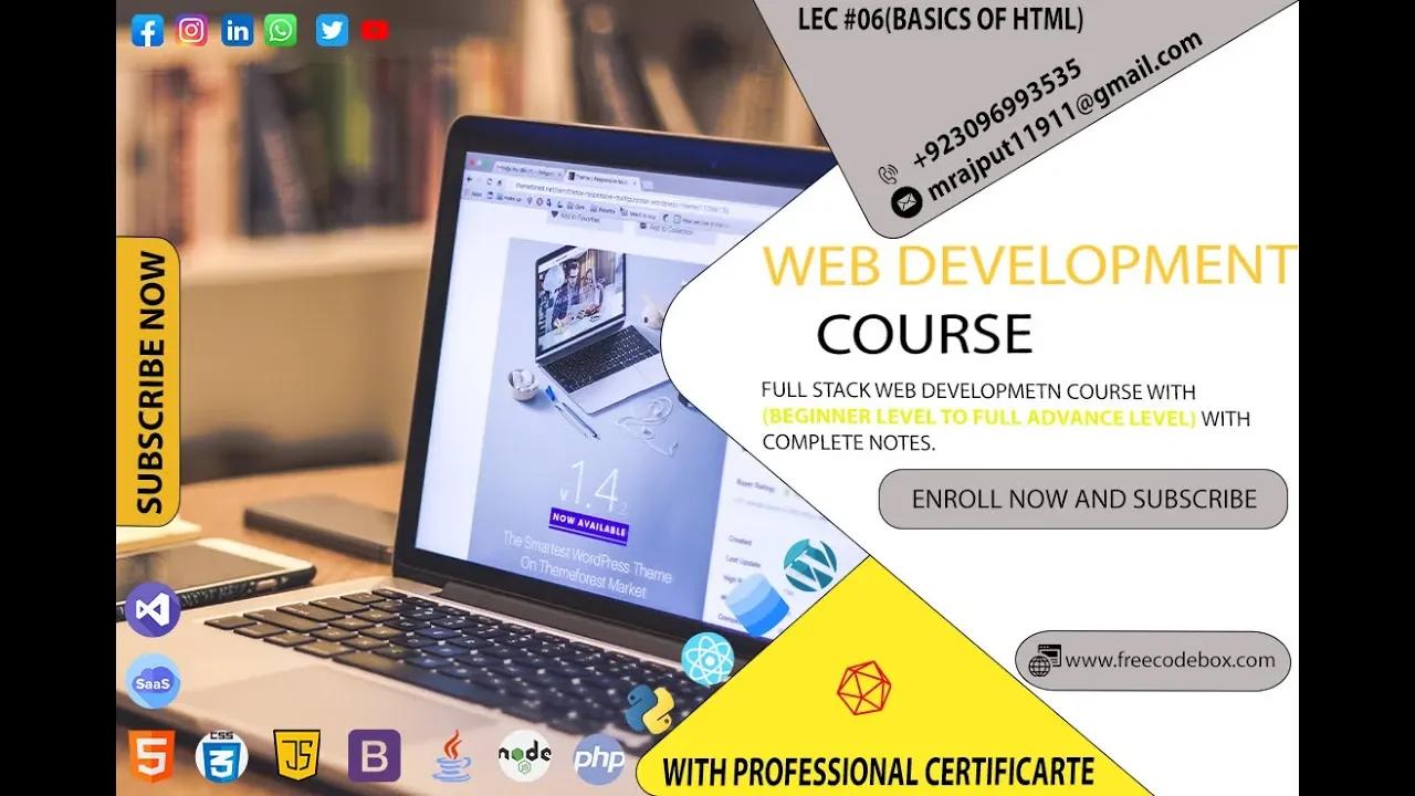Html tutorial: Formatting Elements | FreeCodeBox |#06