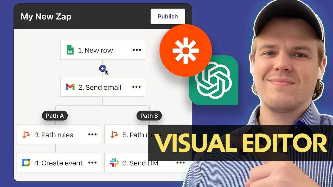 Build Zaps Using The New Visual Editor | Tutorial