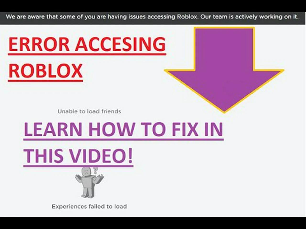 HOW TO FIX - issues accessing Roblox