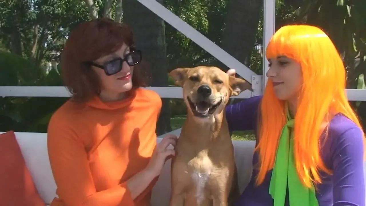 Daphne and Velma pool fun