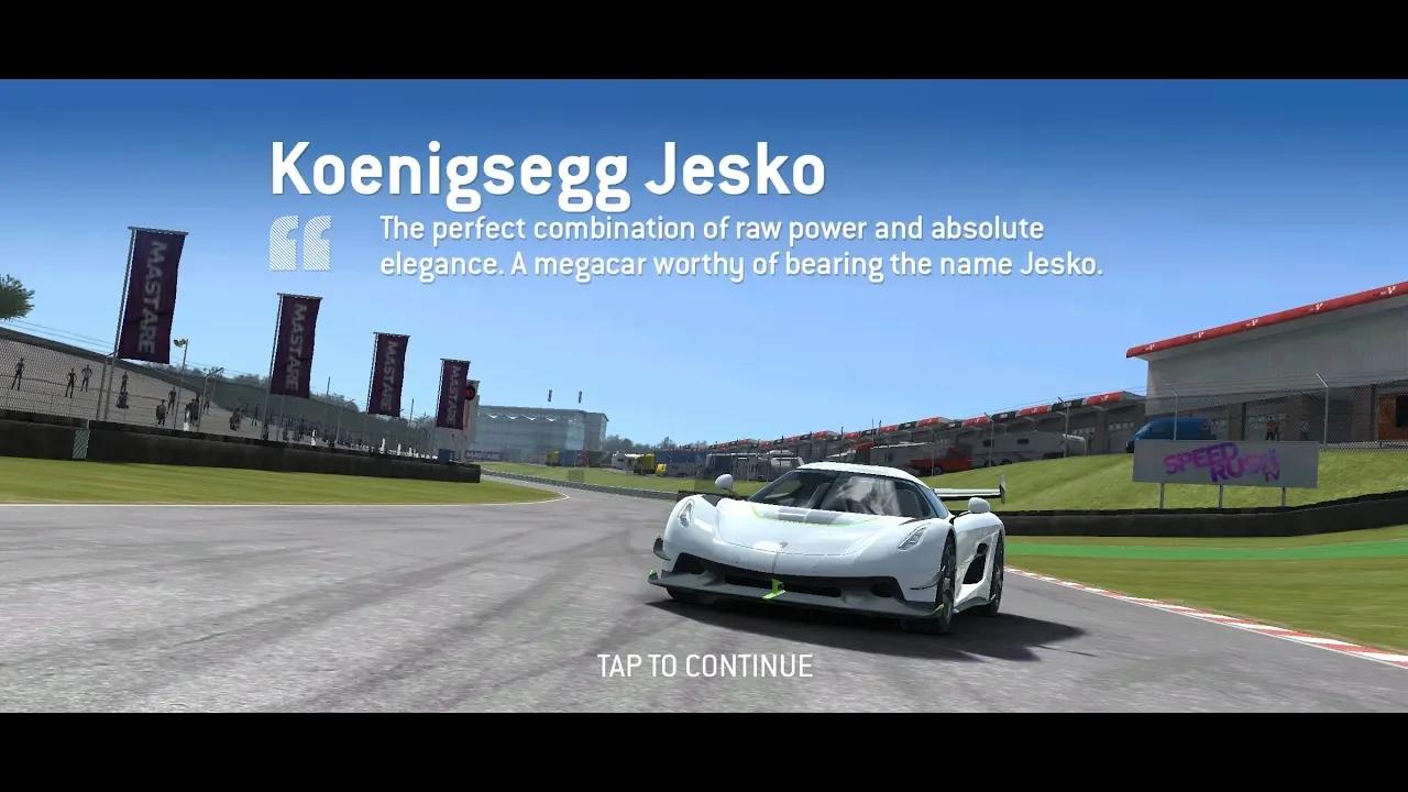 Real Racing 3–Exclusive Series–Koenigsegg Jesko–Tiers 1, 2, 3, 4, 5