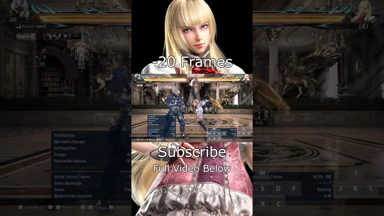 Tekken 8 Lili Launch Punishable Moves