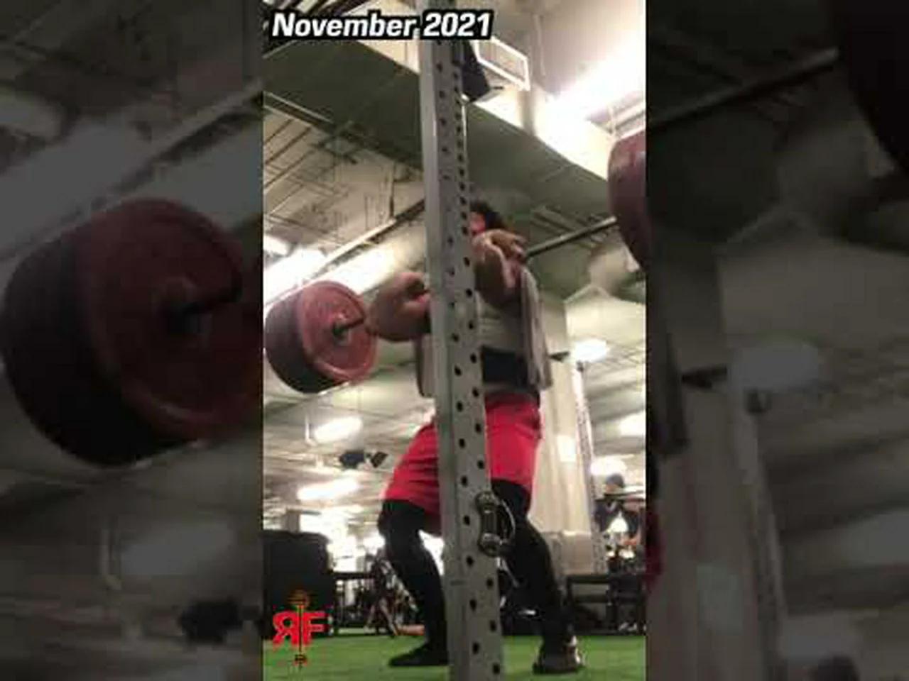Ex Leg Day Skipper Front Squats 315 Lbs