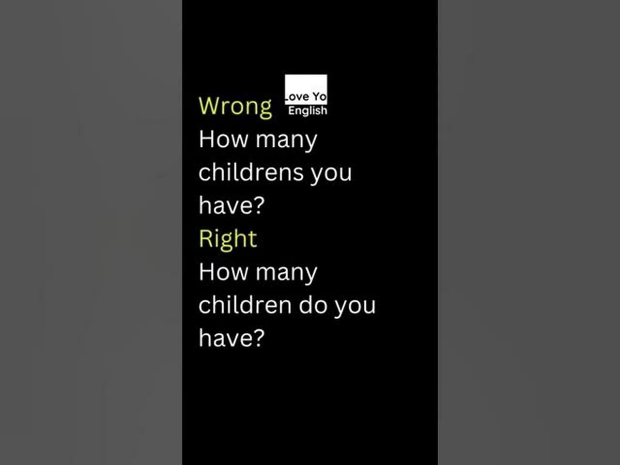 Common Mistakes In English Right Wrong Sentences loveyouenglish 