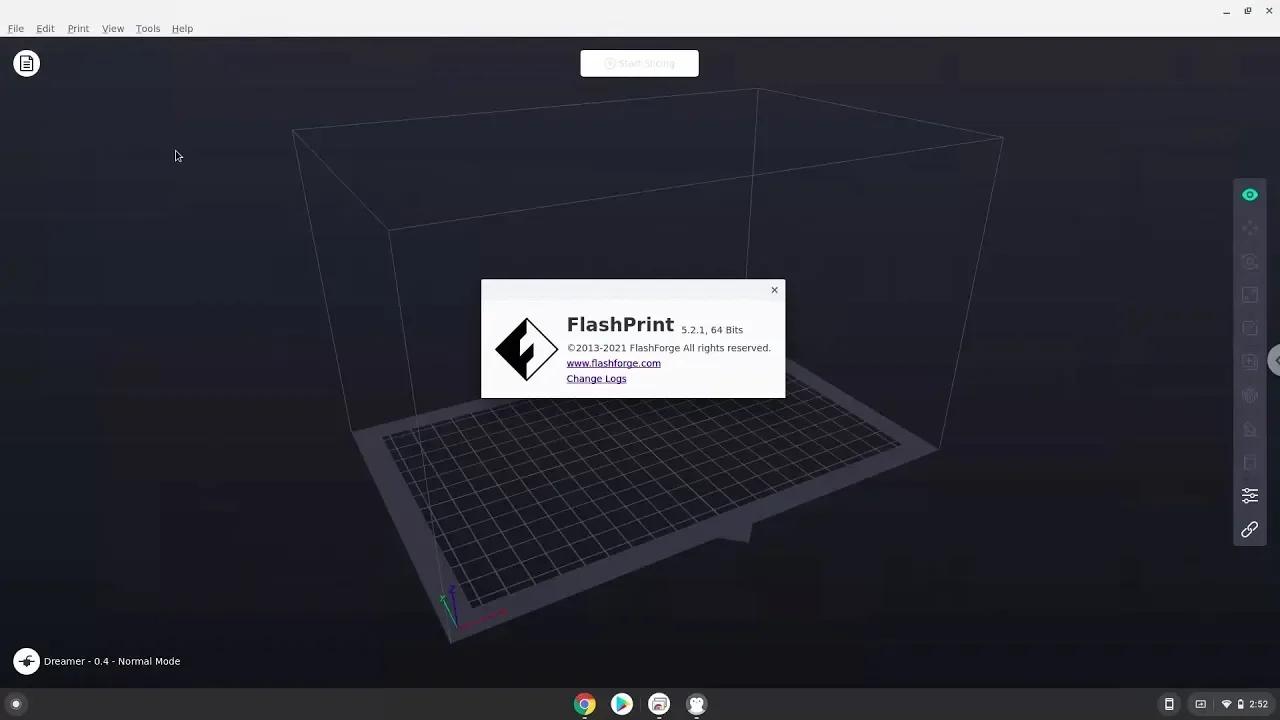 How to install Flashforge FlashPrint 5.2.1 on a Chromebook