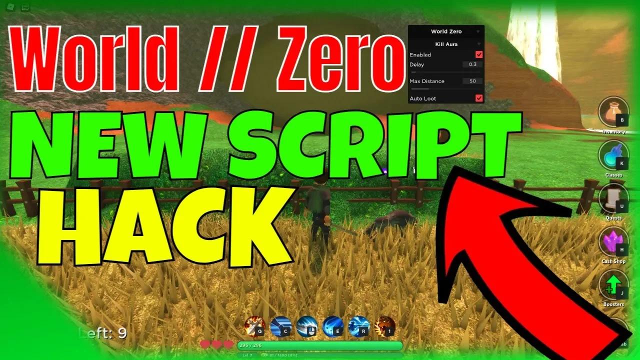 World Zero Script Roblox | Aura Damage | Auto Farm | GUI | Updated