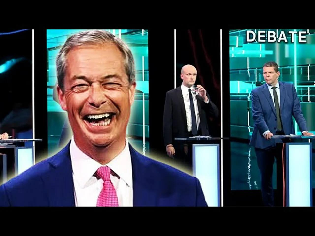 Farage DESTROYS stupid leftist with hilarious one liner.