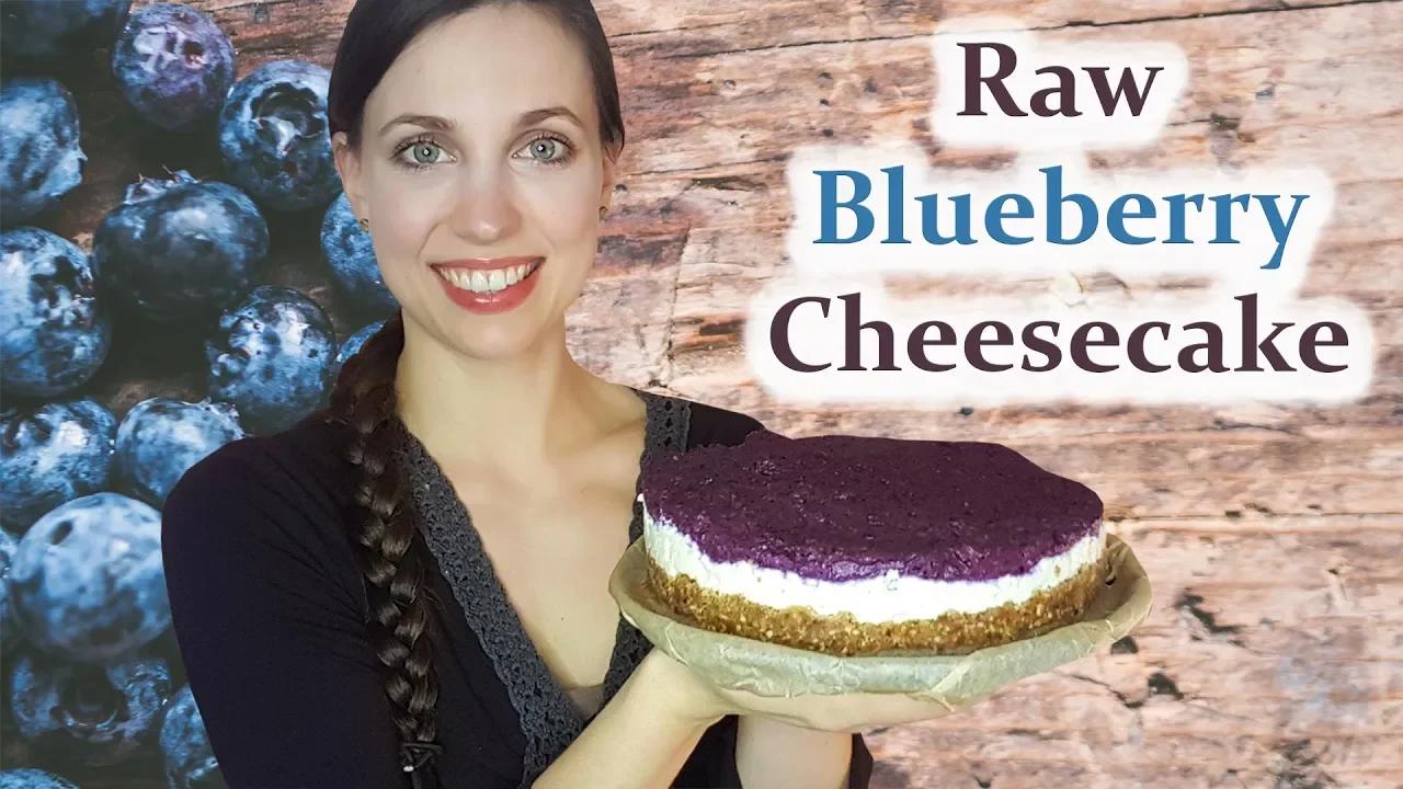 🐰 Oster-Special 💜 Rohköstlicher Käsekuchen aus Wild-Heidelbeeren | mit ...