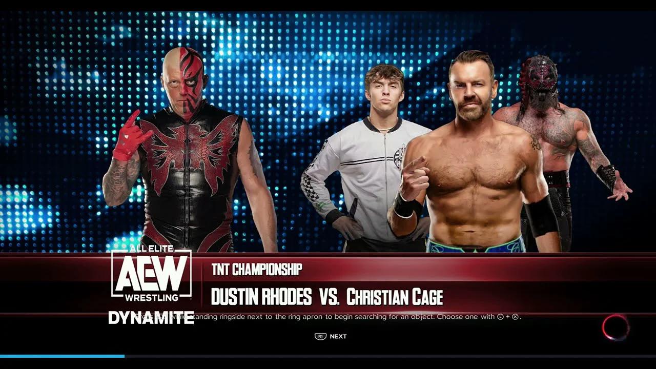 AEW Dynamite Christian Cage vs Dustin Rhodes for the TNT Championship