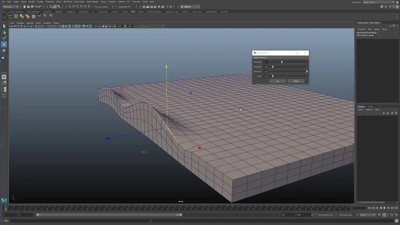 Maya Poly Modeling Tool R&D - Edge Deformer