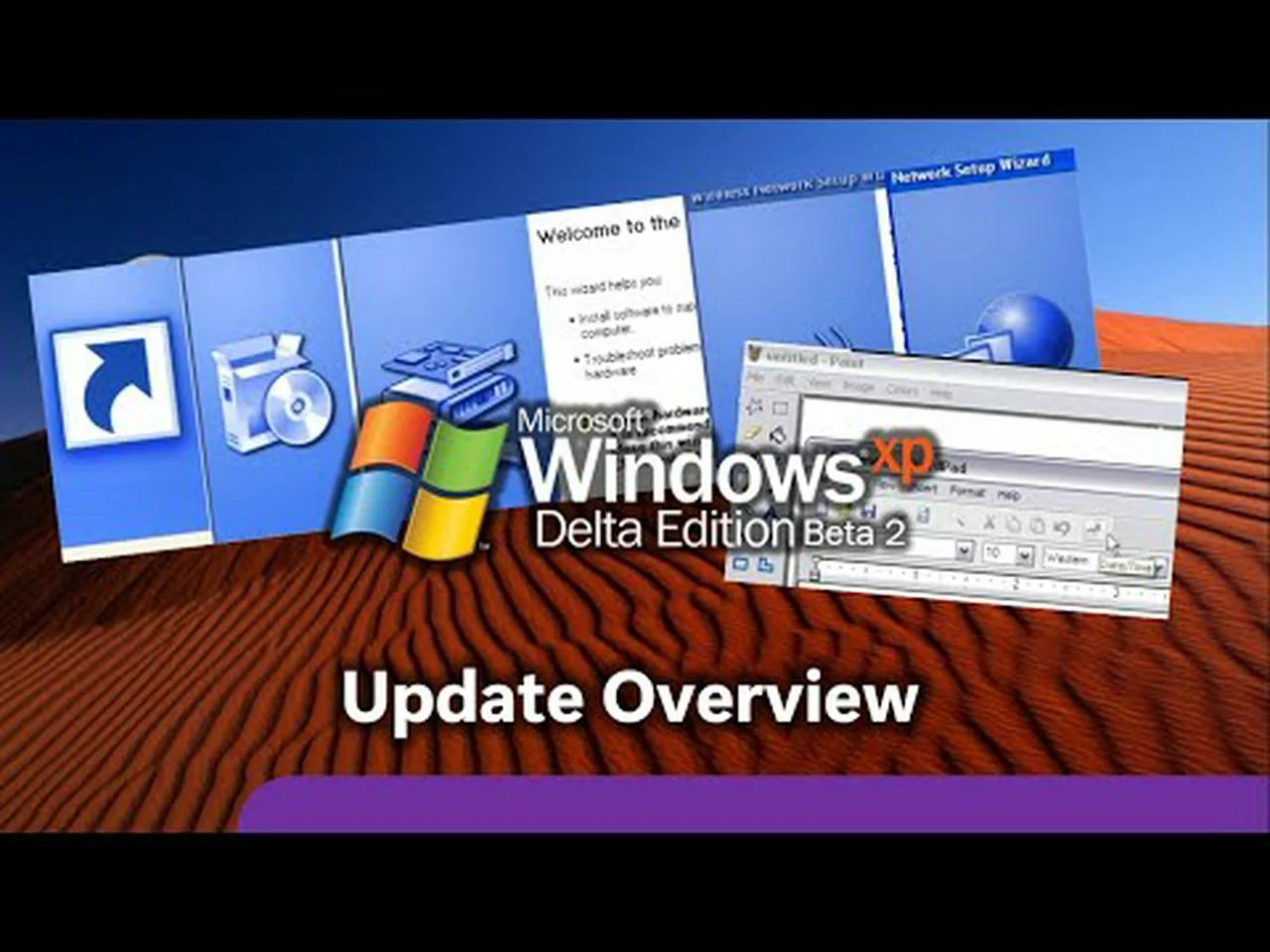 Windows XP Delta Beta 2 - Update Overview