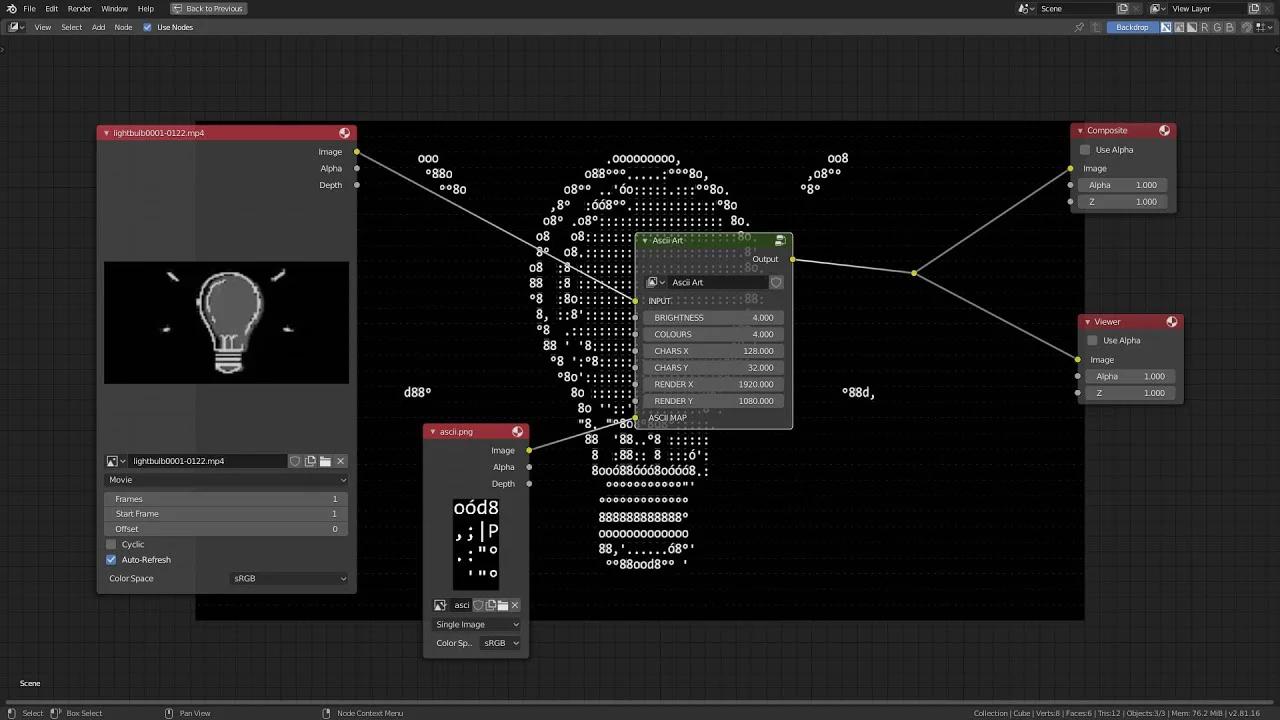 Blender Ascii Art Generator
